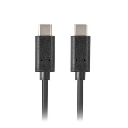 Lanberg Cable USB Tipo-C a USB Tipo-C 1,8m Negro CA-CMCM-10CU-0018-BK